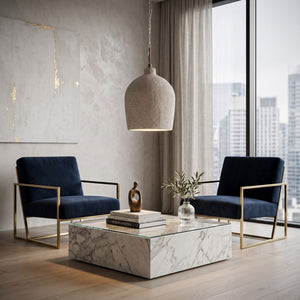   Beige Suar Wood Pendant Lamp | Oroa.com