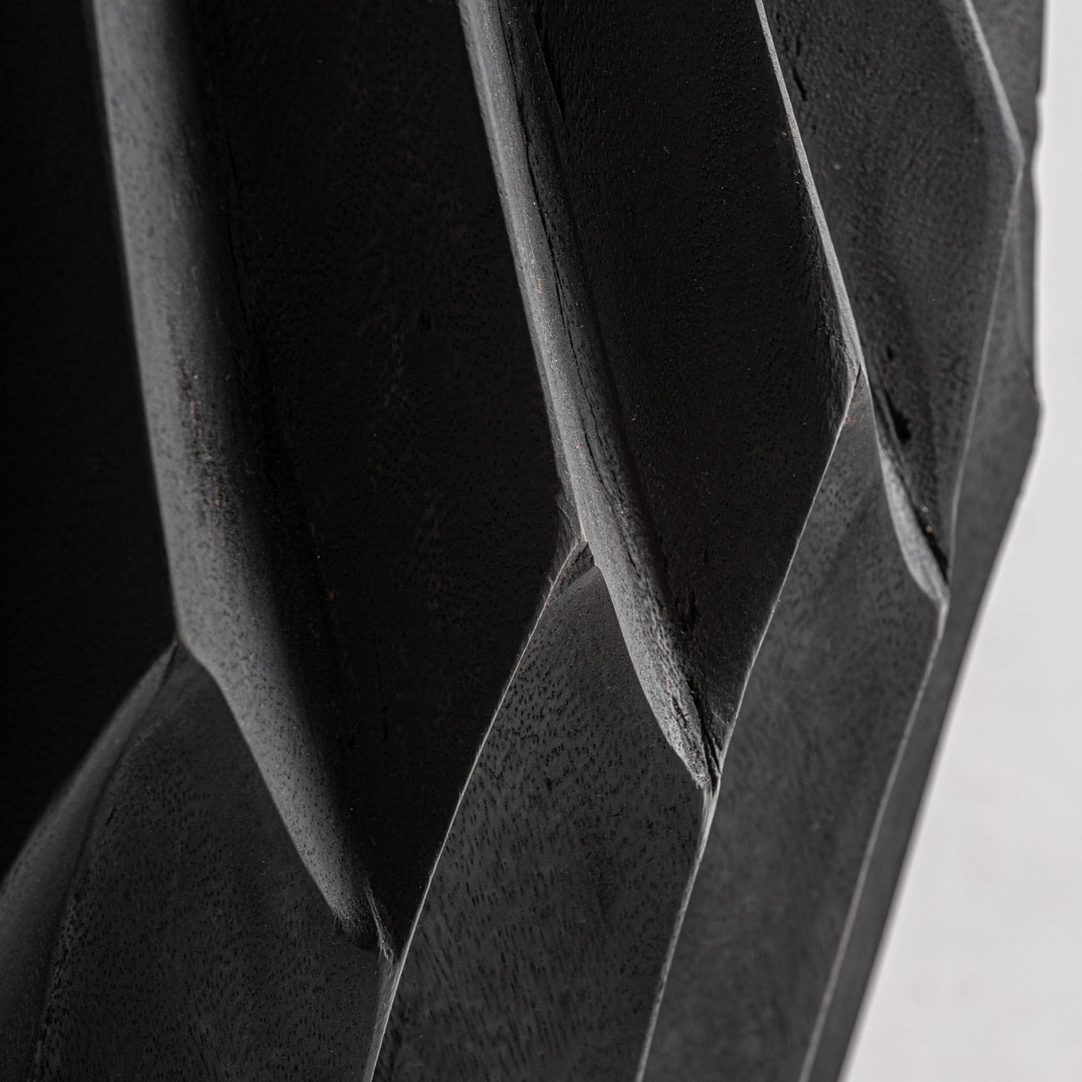   Black Wooden Faceted Side Table | Oroa.com