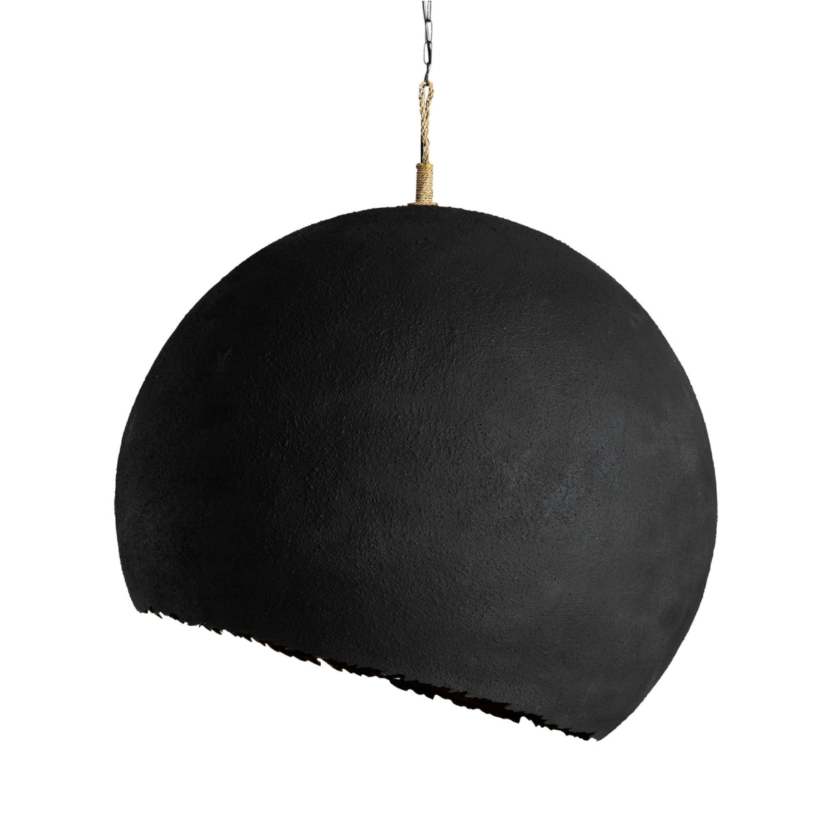   Black Rounded Pendant Lamp | Oroa.com