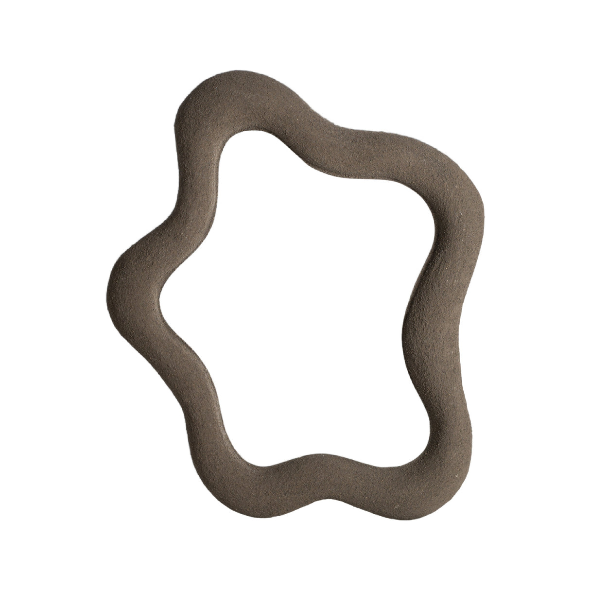   Brown Organic-Shaped Mirror | Oroa.com