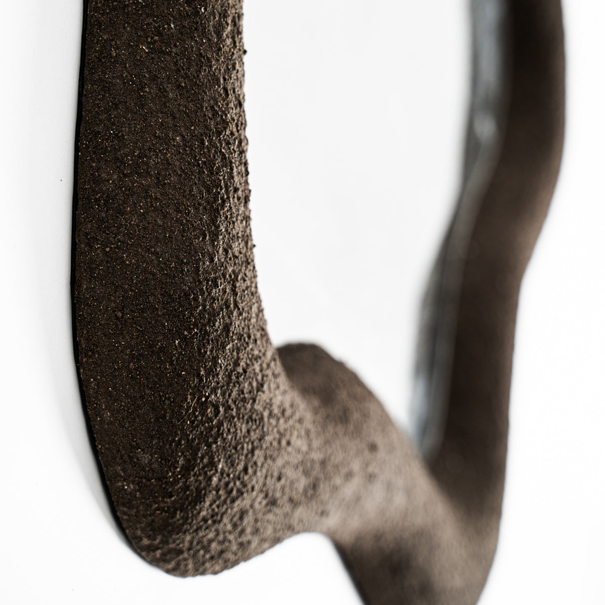   Brown Organic-Shaped Mirror | Oroa.com