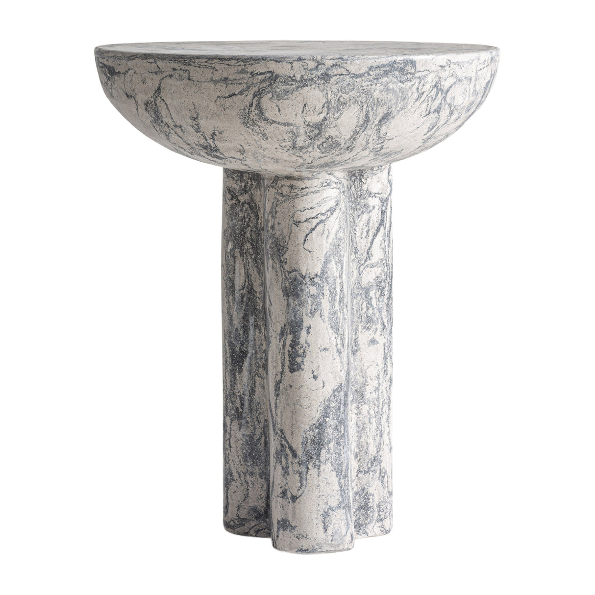   Gray Terrazzo Round Side Table | Oroa.com