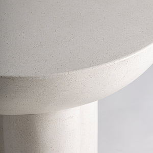   White Terrazzo Round Side Table | Oroa.com