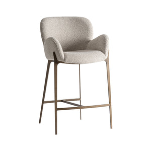   Gray Cotton Counter Stool | Oroa.com