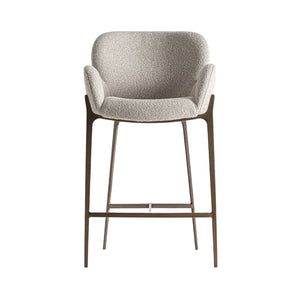   Gray Cotton Counter Stool | Oroa.com