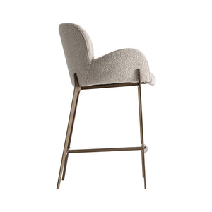   Gray Cotton Counter Stool | Oroa.com