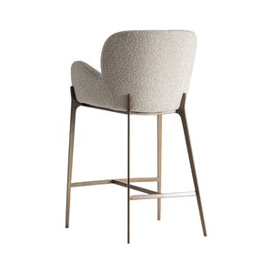   Gray Cotton Counter Stool | Oroa.com