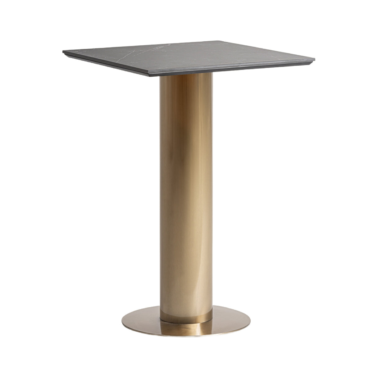   Black Porcelain Square Bar Table | Oroa.com