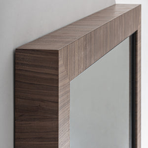   Brown Walnut Mirror | Oroa.com