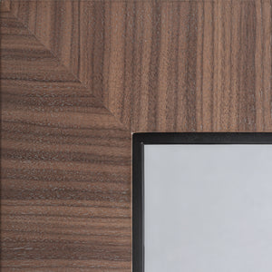   Brown Walnut Mirror | Oroa.com