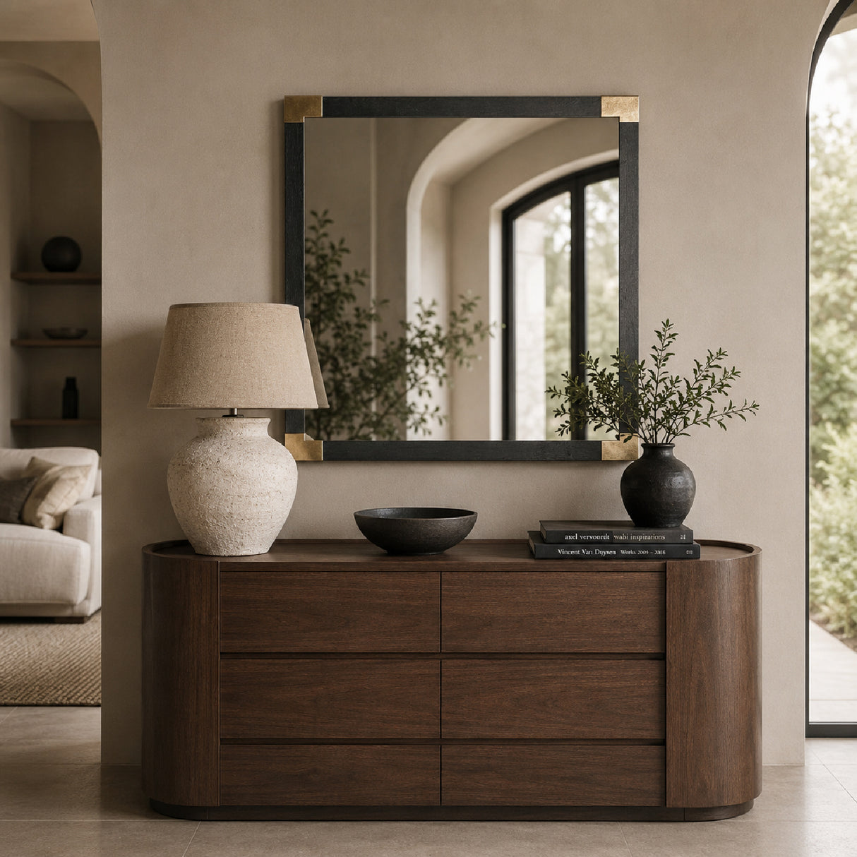   Black Ash Mirror | Oroa.com