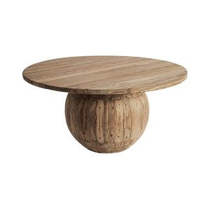   Teak Round Base Dining Table | Oroa.com