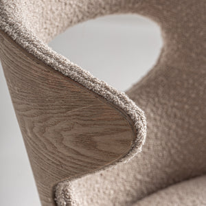   Beige Cutout Back Dining Chair | Oroa.com