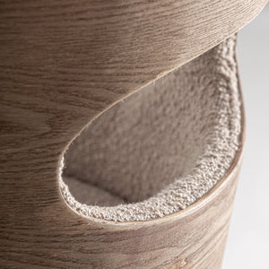   Beige Cutout Back Dining Chair | Oroa.com