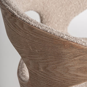  Beige Cutout Back Dining Chair | Oroa.com