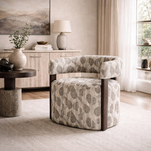   Modern European furniture - Gray Printed Accent Chair - www.oroa.com | Oroa.com