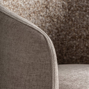   Modern European furniture - Beige Chenille Swivel Chair - www.oroa.com | Oroa.com