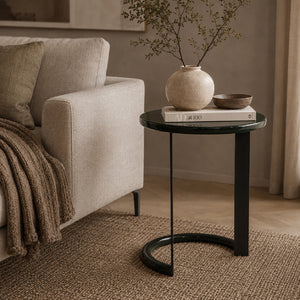   Modern European furniture - Green Lacquered Side Table - www.oroa.com | Oroa.com