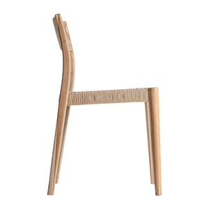   Modern European furniture - Natural Teak Dining Chairs (2) - www.oroa.com | Oroa.com