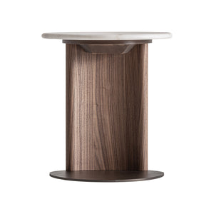   White Marble Round Side Table | Oroa.com