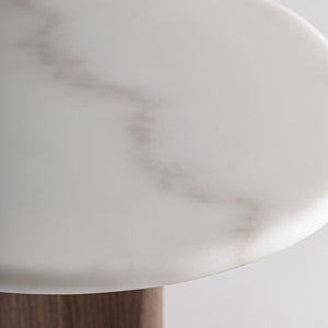   White Marble Round Side Table | Oroa.com