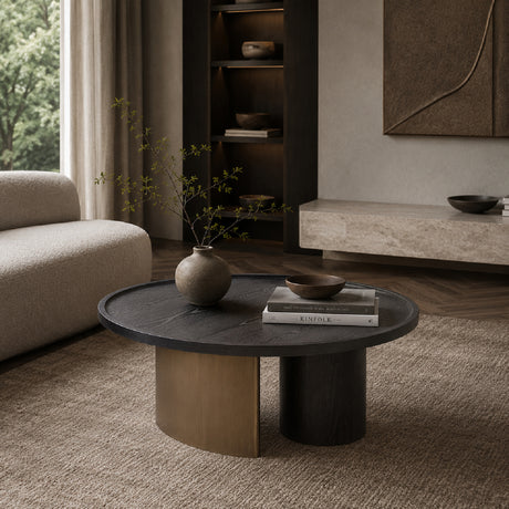   Black Wooden Coffee Table | Oroa.com