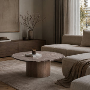   Red Marble Coffee Table | Oroa.com