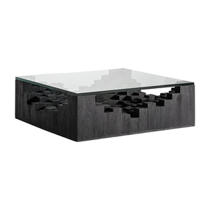   Black Geometric Base Coffee Table | Oroa.com