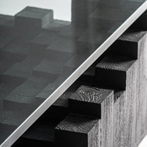   Black Geometric Base Coffee Table | Oroa.com