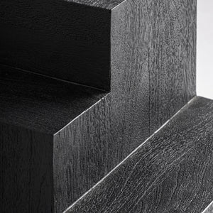   Modern furniture - Black Wooden Geometrical Side Table - www.oroa.com | Oroa.com