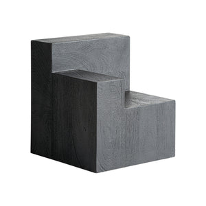   Modern furniture - Black Wooden Geometrical Side Table - www.oroa.com | Oroa.com
