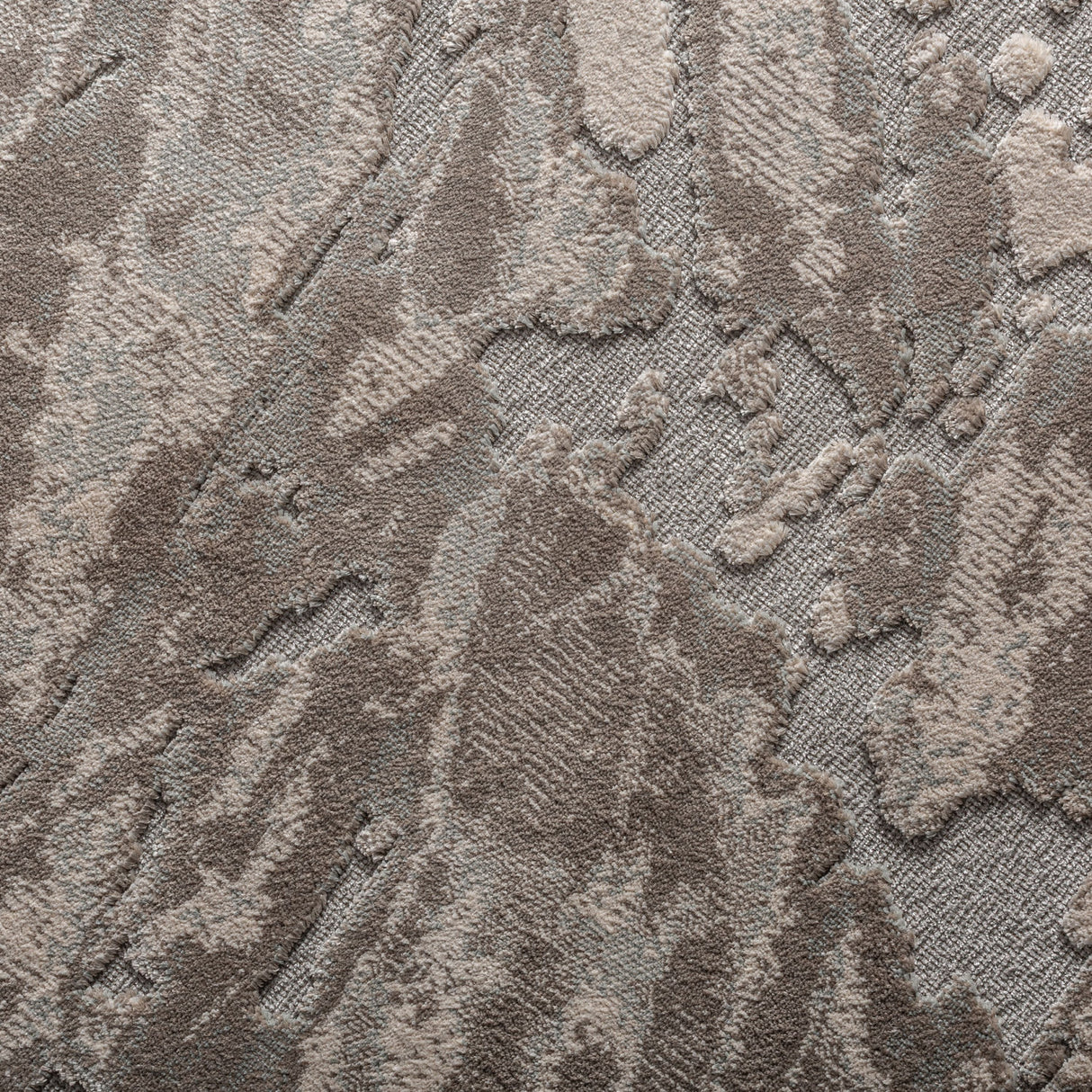   Brown Viscose Round Carpet | Oroa.com