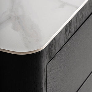   Modern European furniture - Gray Oak 2-Door Bedside Table - www.oroa.com | Oroa.com