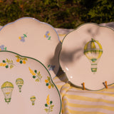Valensole Lavender Scalloped Starter Plate - Set of 4 (+1 Bonus Plate)