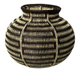Extraordinary Black And White Woven Basket