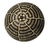 Extraordinary Black And White Woven Basket