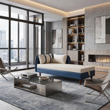 Velvet Chaise Lounge Sofa | OROA
