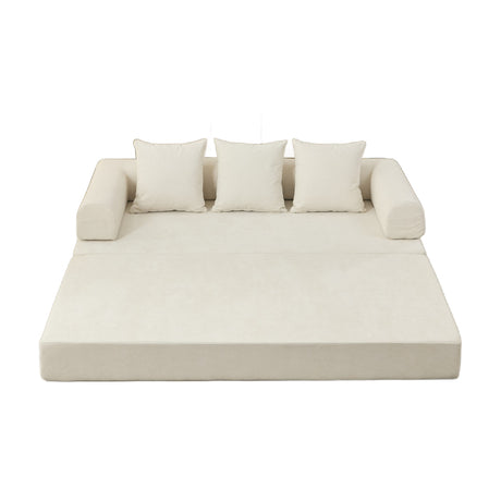 Chenille Upholstered Sofa Bed | OROA