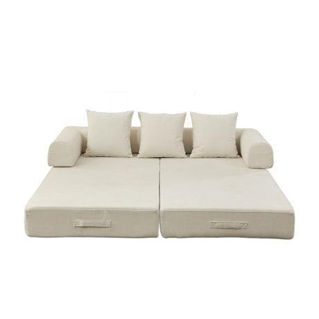 Chenille Upholstered Sofa Bed | OROA