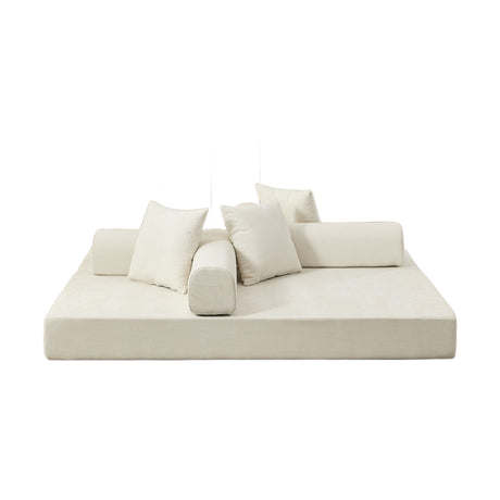 Chenille Upholstered Sofa Bed | OROA