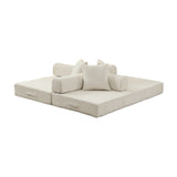 Chenille Upholstered Sofa Bed | OROA