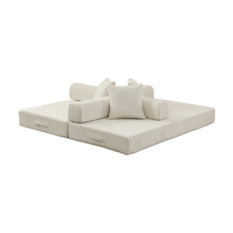 Chenille Upholstered Sofa Bed | OROA