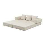 Chenille Upholstered Sofa Bed | OROA