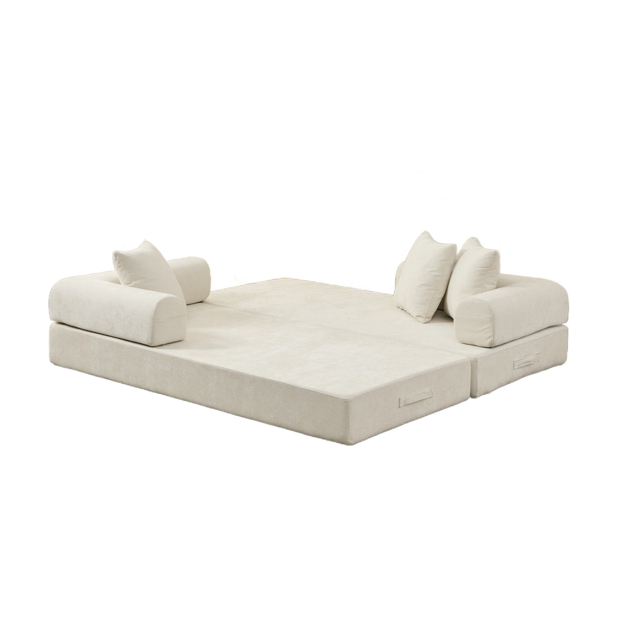 Chenille Upholstered Sofa Bed | OROA