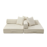 Chenille Upholstered Sofa Bed | OROA