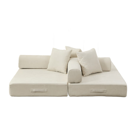 Chenille Upholstered Sofa Bed | OROA