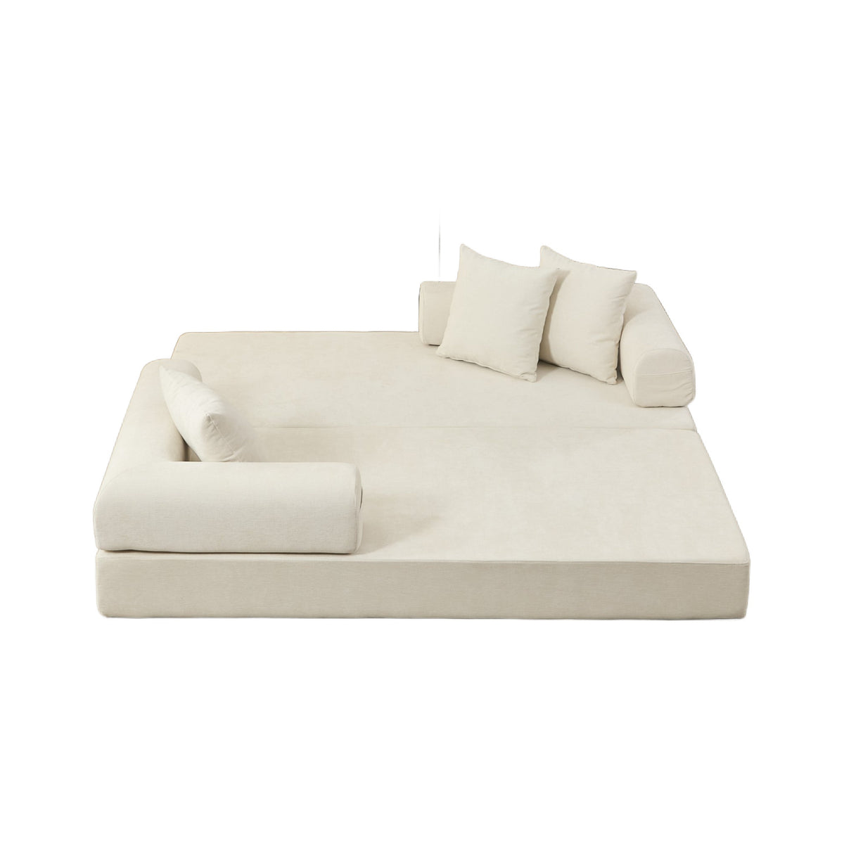 Chenille Upholstered Sofa Bed | OROA