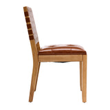 Woven PU Leather Dining Chairs (2) | OROA