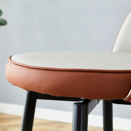 Modern Brown and Light Gray Barstools (2) | OROA