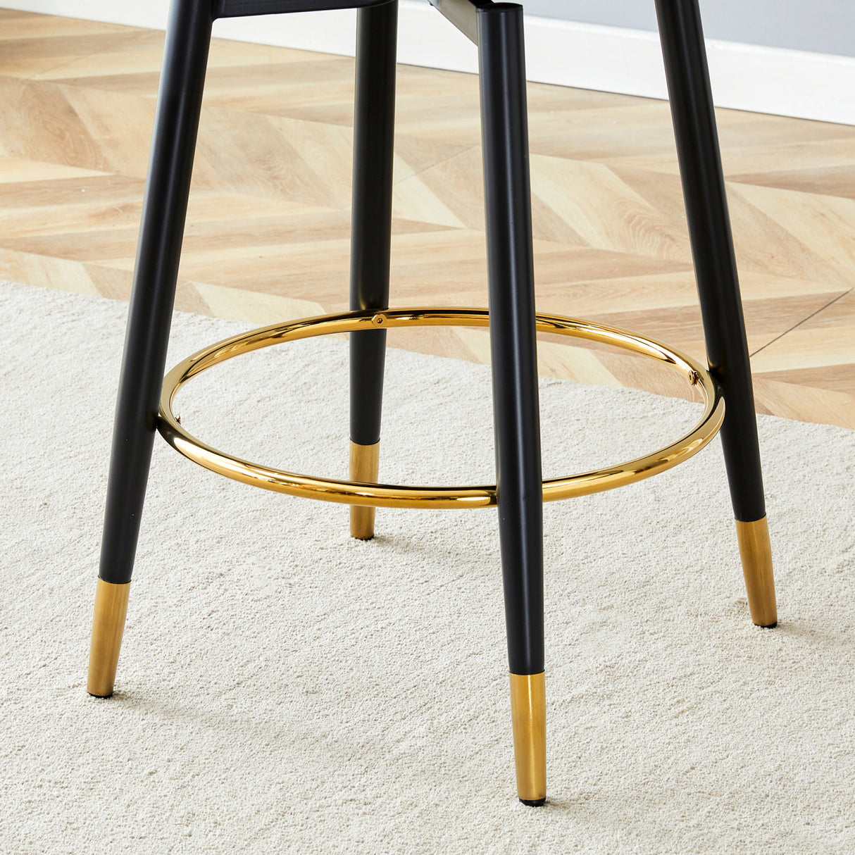 Modern Brown and Light Gray Barstools (2) | OROA